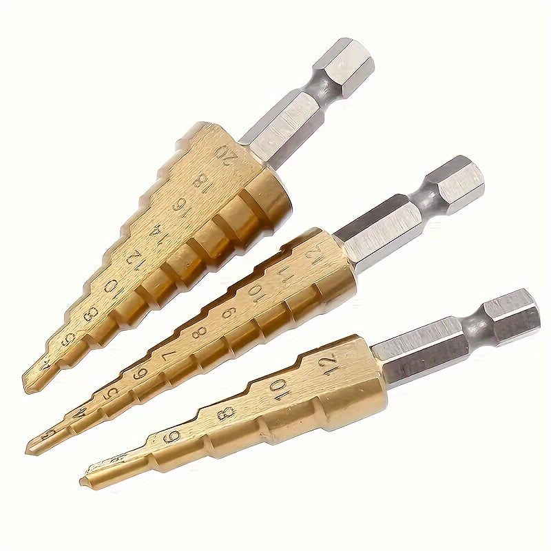 3 piece titanium coated drill