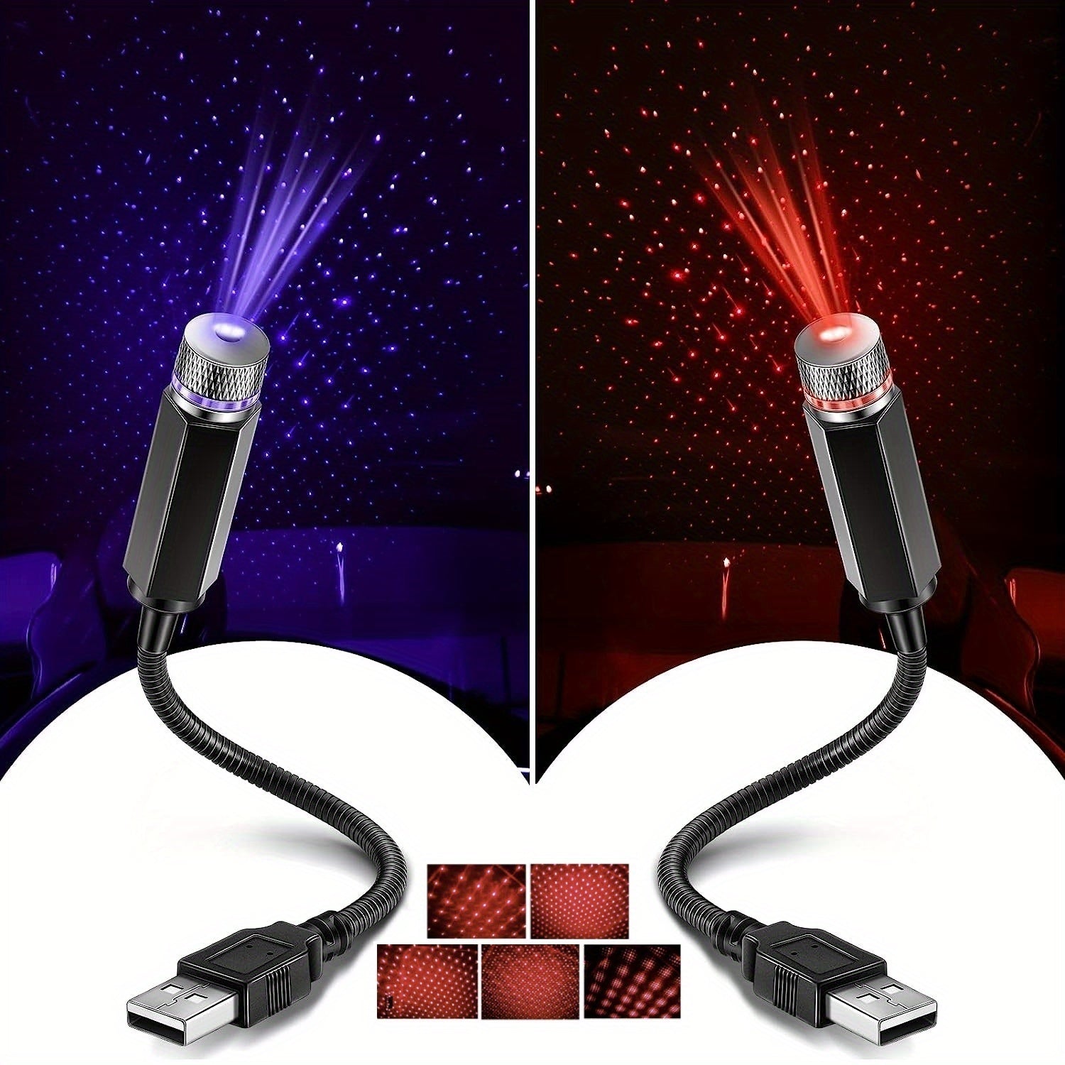 USB Star Projector Night Light