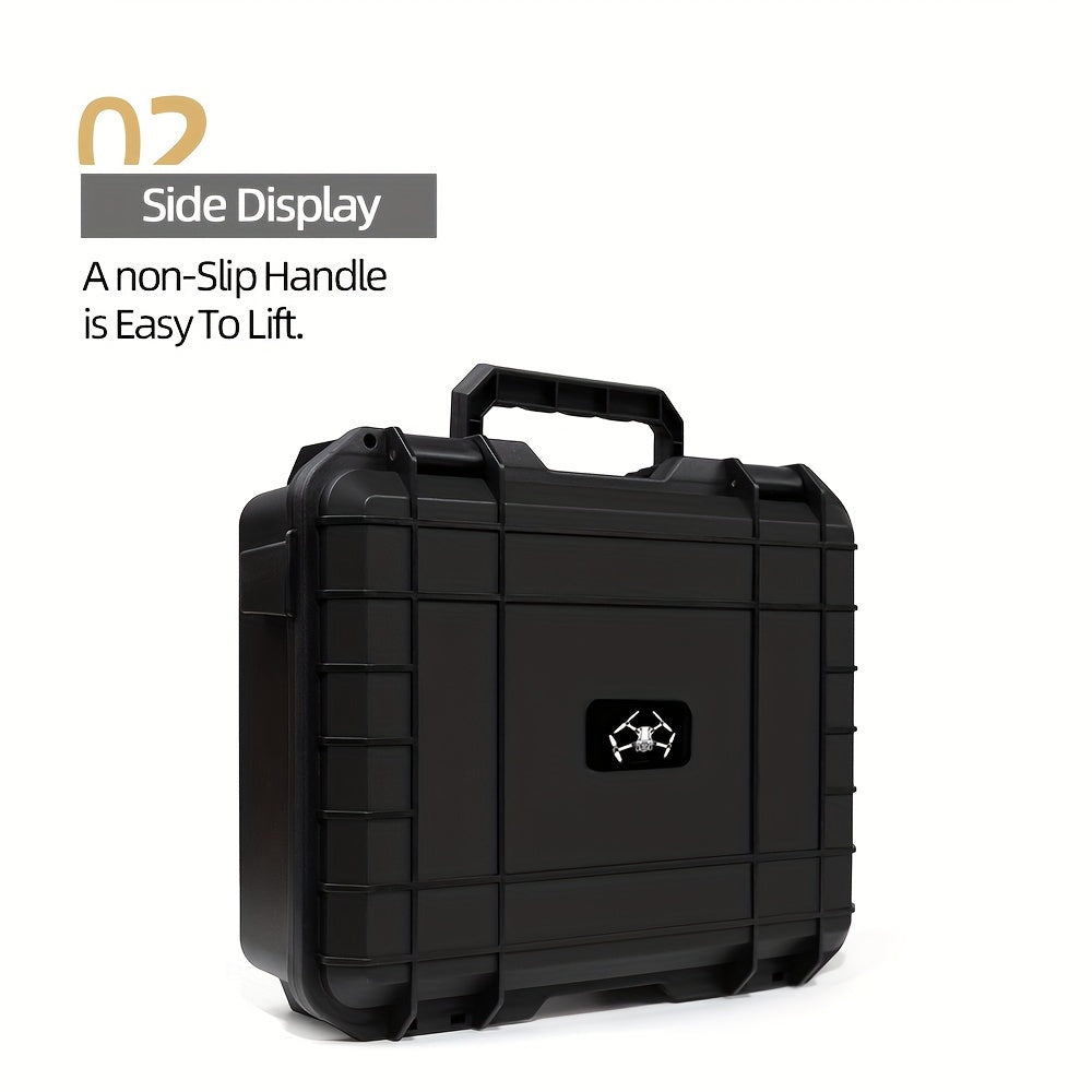 for DJI Mini 4 Pro Case - Explosion-Proof, Waterproof Hard Shell with Large Capacity for Universal Accessories, Black Portable Storage Box with Multiple Compartments and Shockproof Design, DJI Mini Case