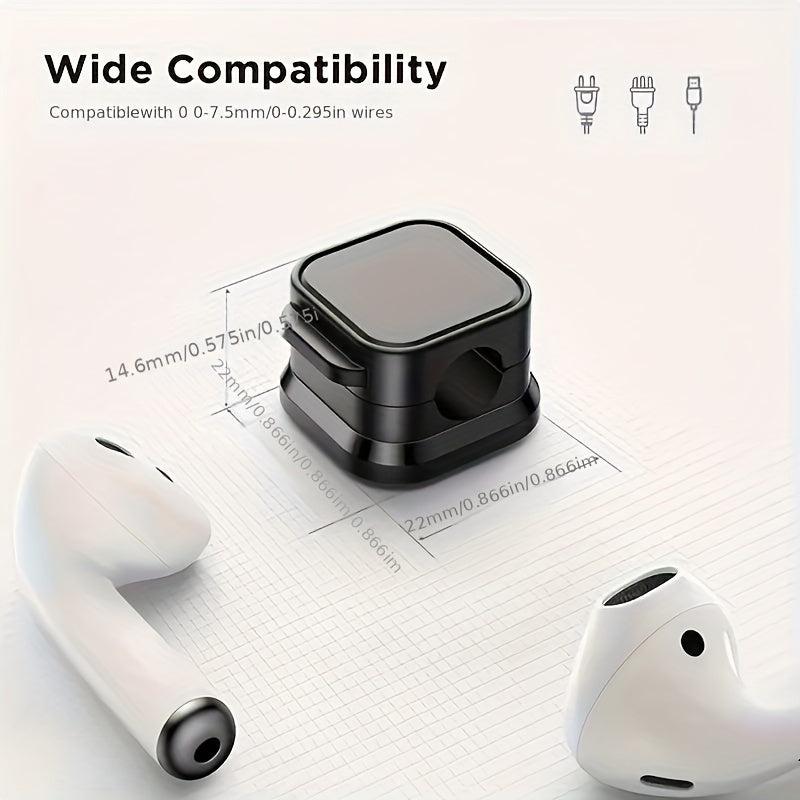 Magnetic Cable Clips Adjustable Non-slip Cable Organizer