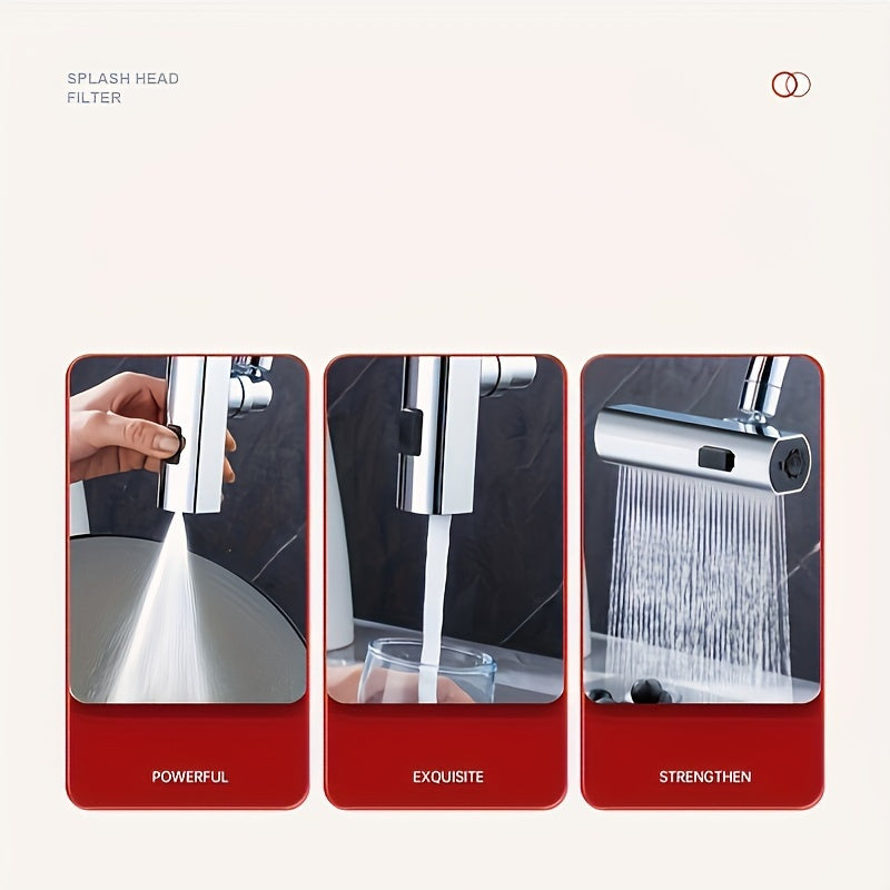Three-Mode Kitchen and Bathroom Sink Tap Replacement Accessory