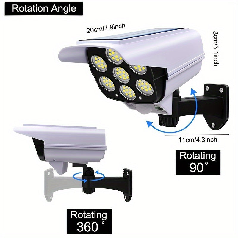 Solar-Powered LED Spotlight with Motion Sensor