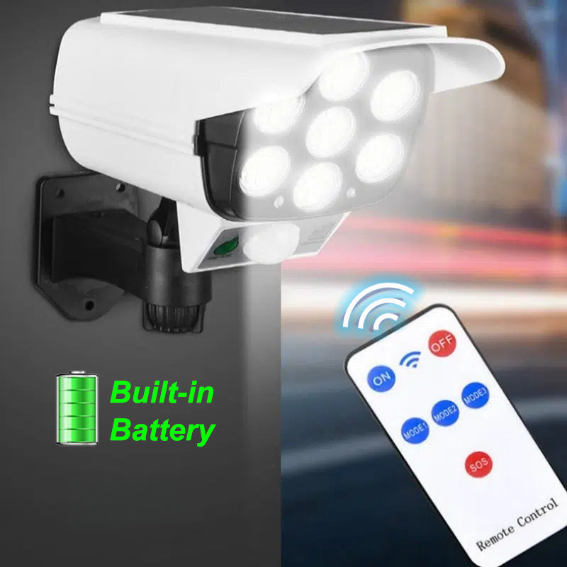 Solar-Powered LED Spotlight with Motion Sensor