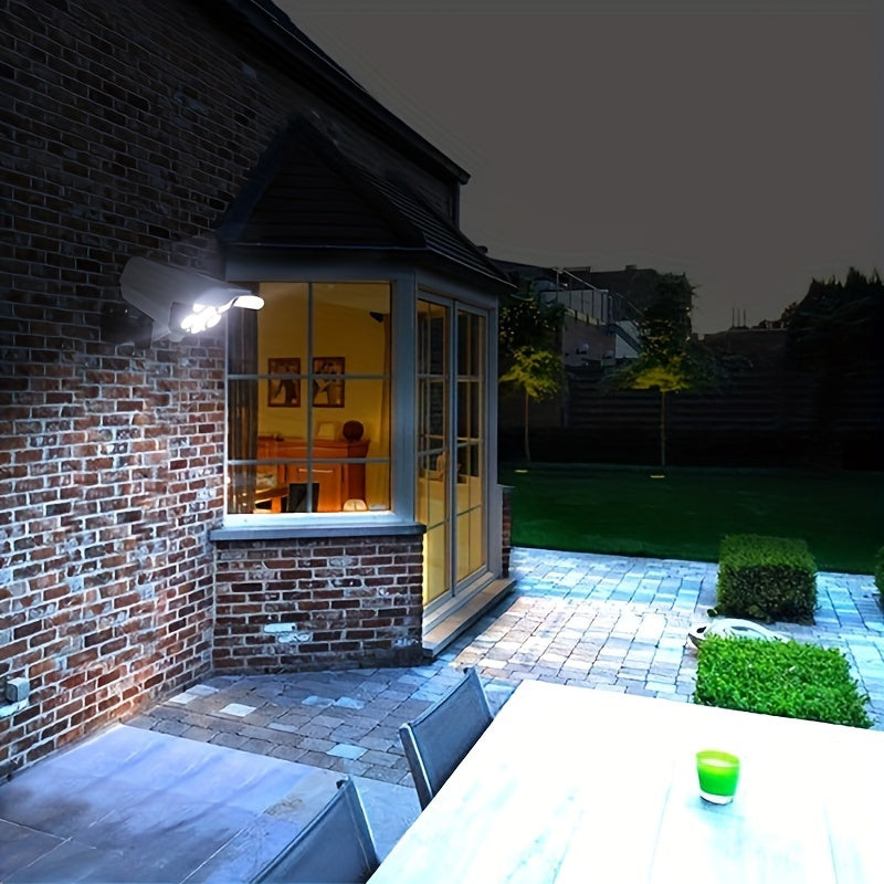 Solar-Powered LED Spotlight with Motion Sensor