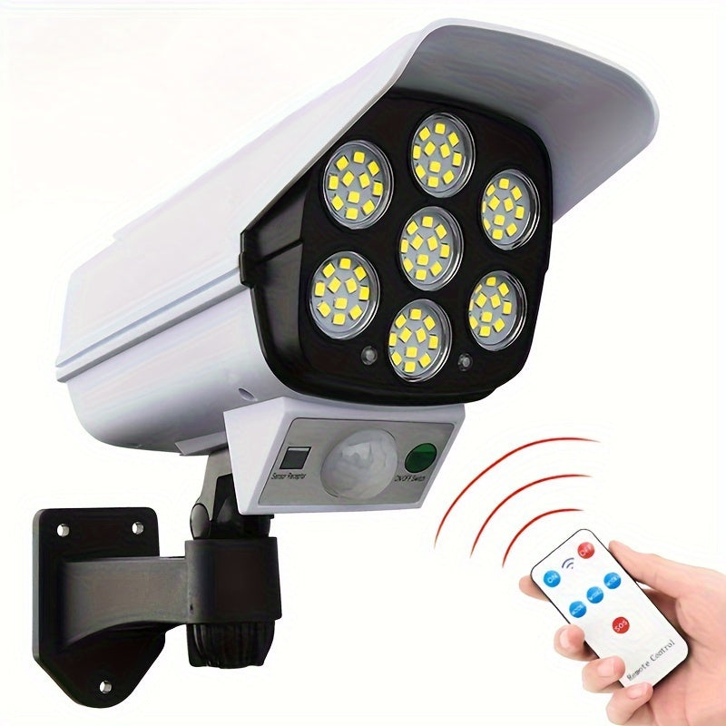 Solar-Powered LED Spotlight with Motion Sensor
