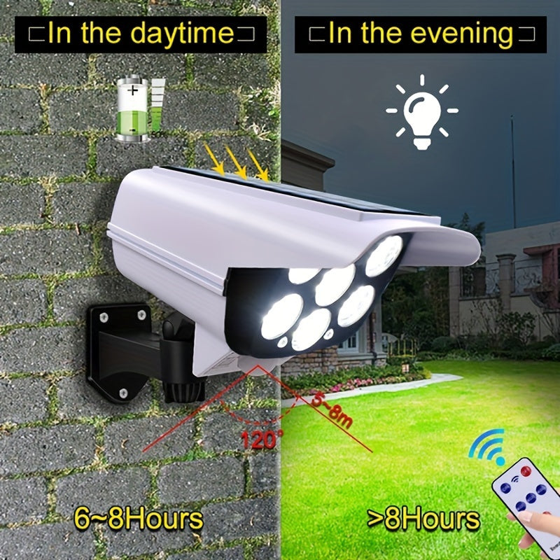 Solar-Powered LED Spotlight with Motion Sensor