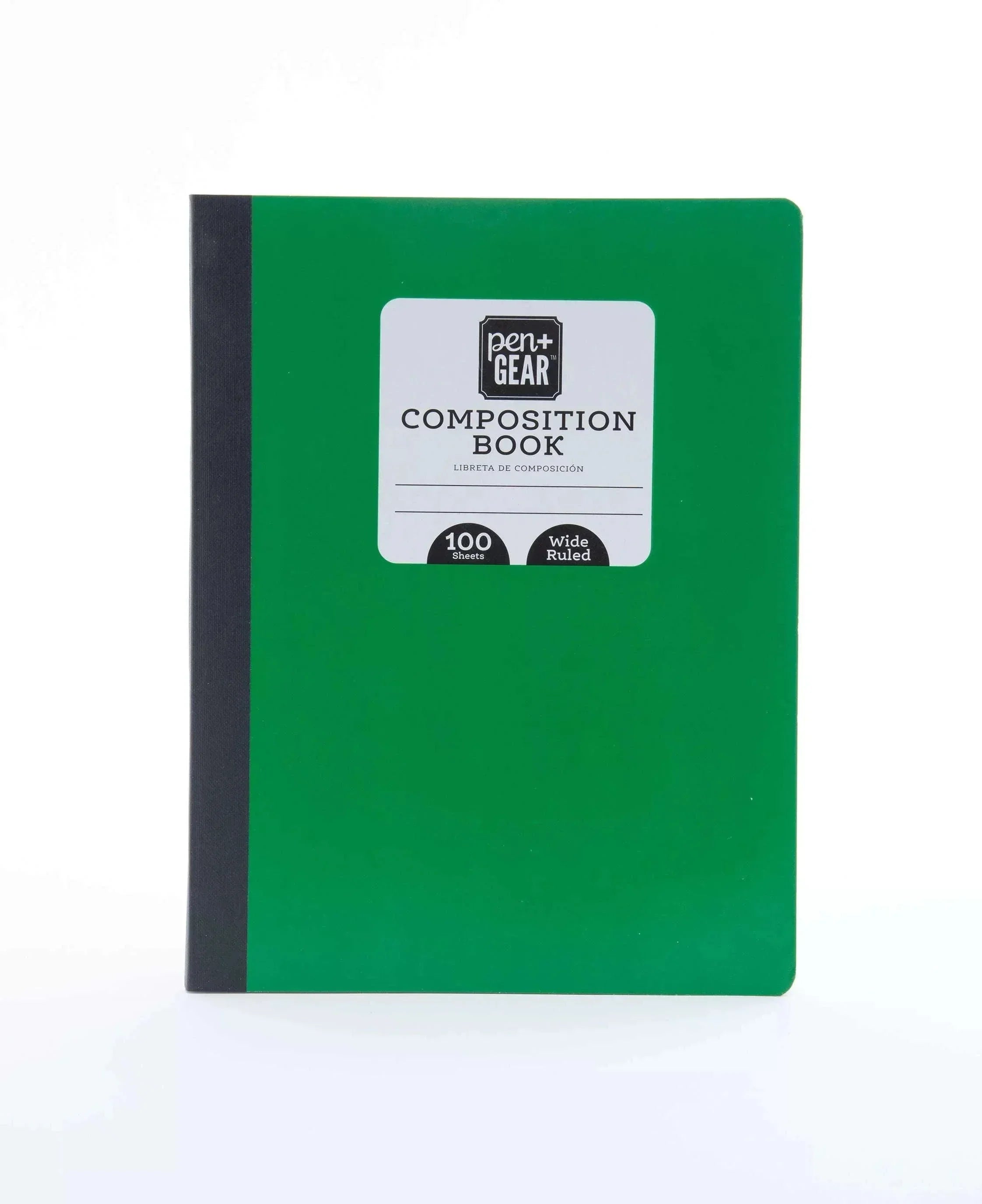 Pen + Gear 100 Sheets Green-Wide Ruled Composition Book
