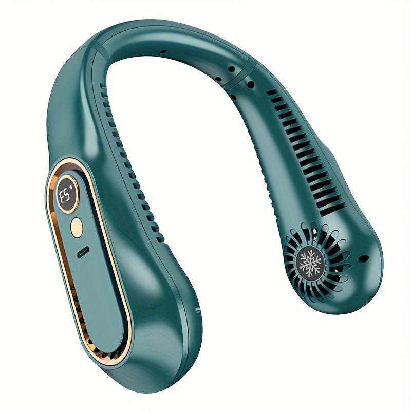 Portable Bladeless Neck Fan with USB Rechargeable Battery