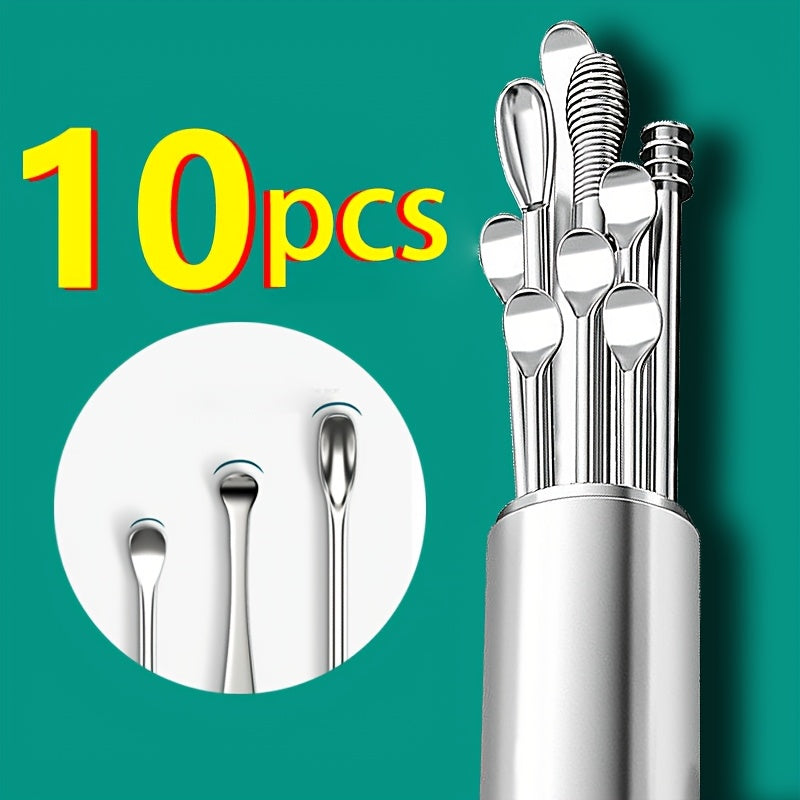 Professional Ear Cleaning Set Tools 10pcs/6pcs Stainless Steel