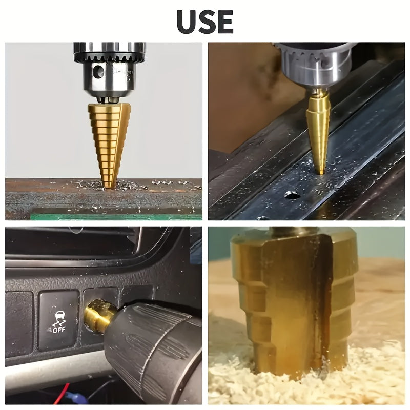 3 piece titanium coated drill