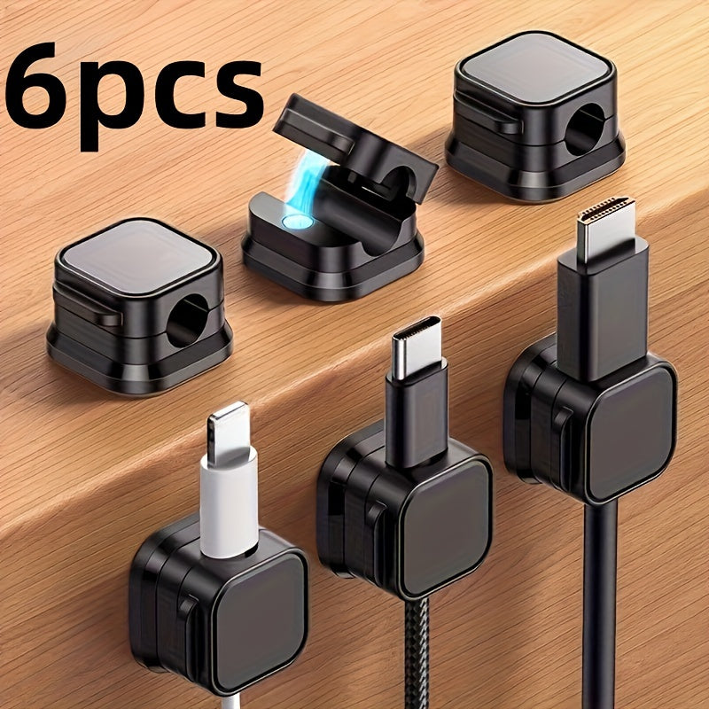 Magnetic Cable Clips Adjustable Non-slip Cable Organizer
