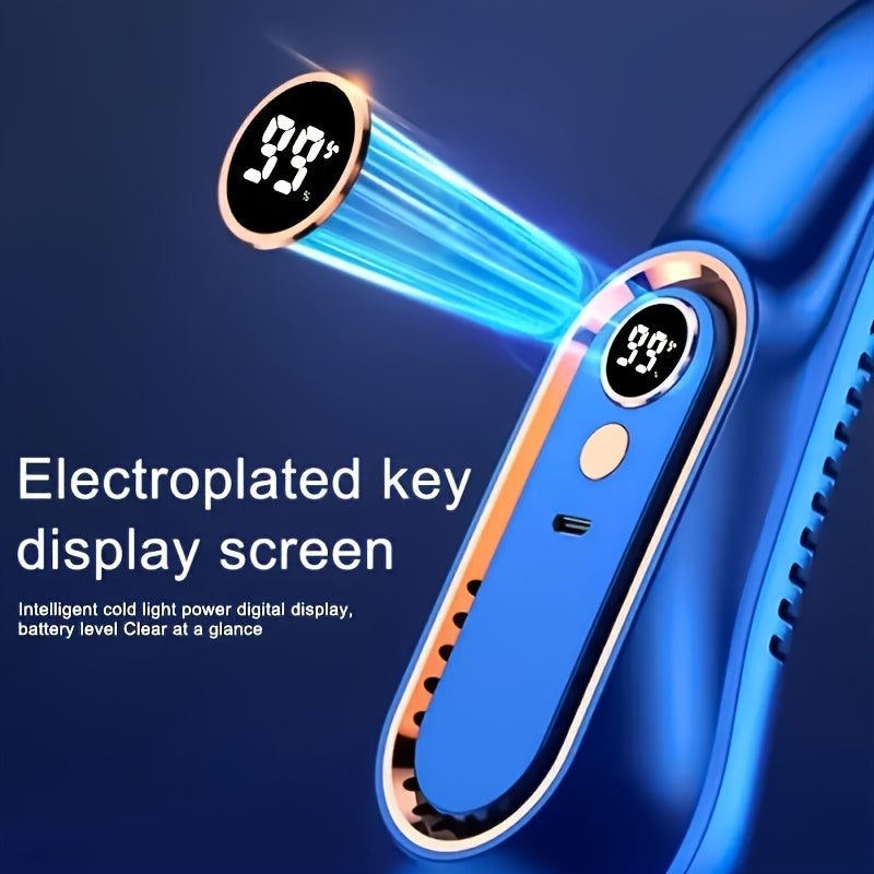 Portable Bladeless Neck Fan with USB Rechargeable Battery