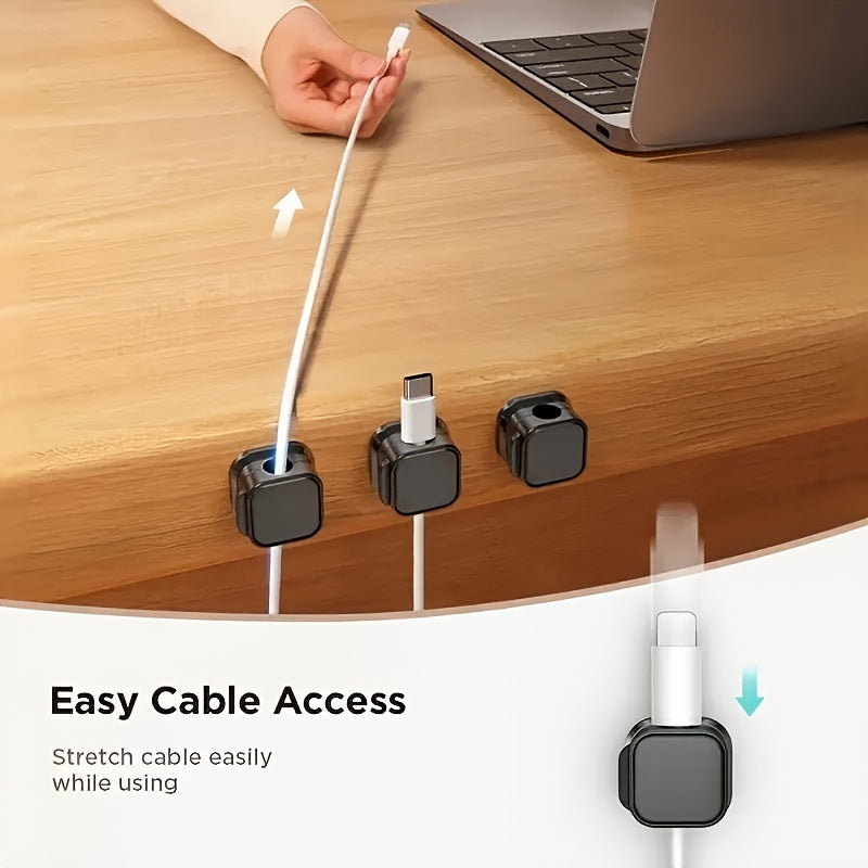 Magnetic Cable Clips Adjustable Non-slip Cable Organizer