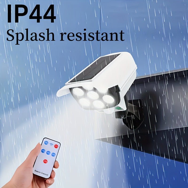 Solar-Powered LED Spotlight with Motion Sensor