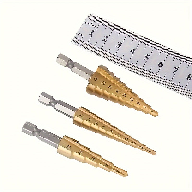 3 piece titanium coated drill
