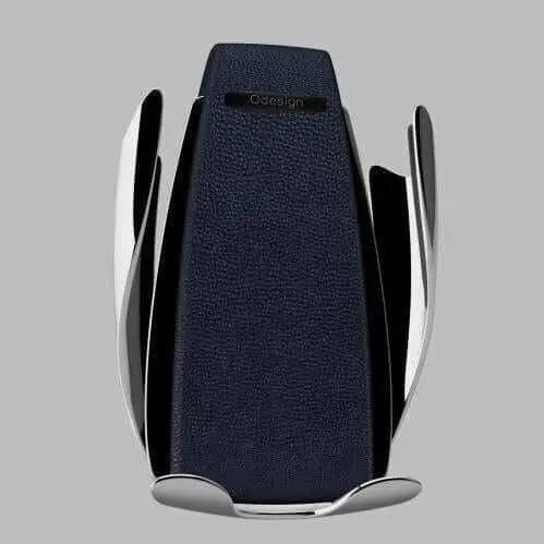 Automatic Clamping Wireless Car Charger with sleek design and secure anti-slip padding.