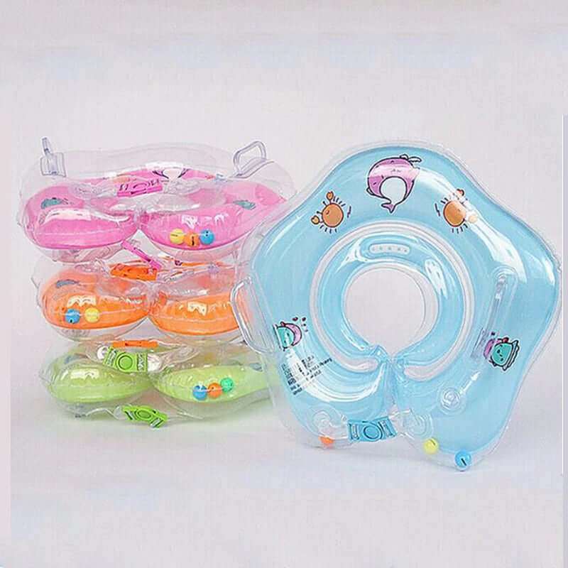 Baby Neck Float Ring in colorful designs with secure support and safety features for infants.