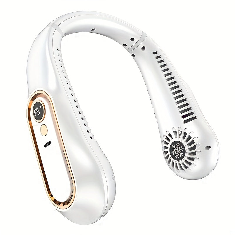 Portable Bladeless Neck Fan with USB Rechargeable Battery