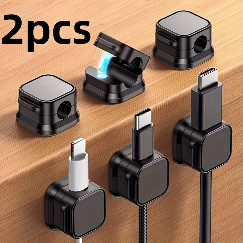 Magnetic Cable Clips Adjustable Non-slip Cable Organizer