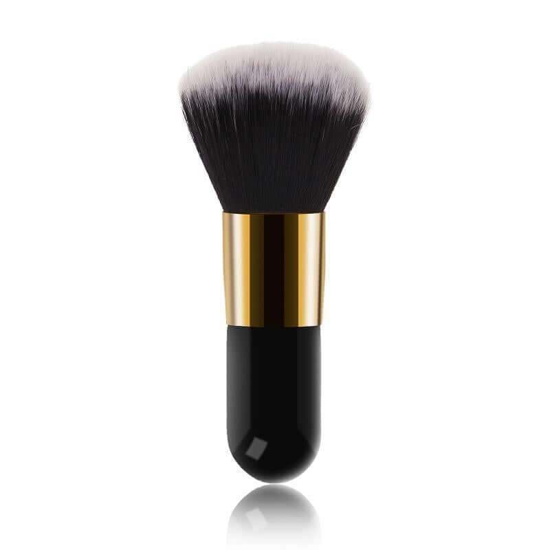 Chubby Face Makeup Brush with soft bristles and black handle, ideal for seamless foundation application.