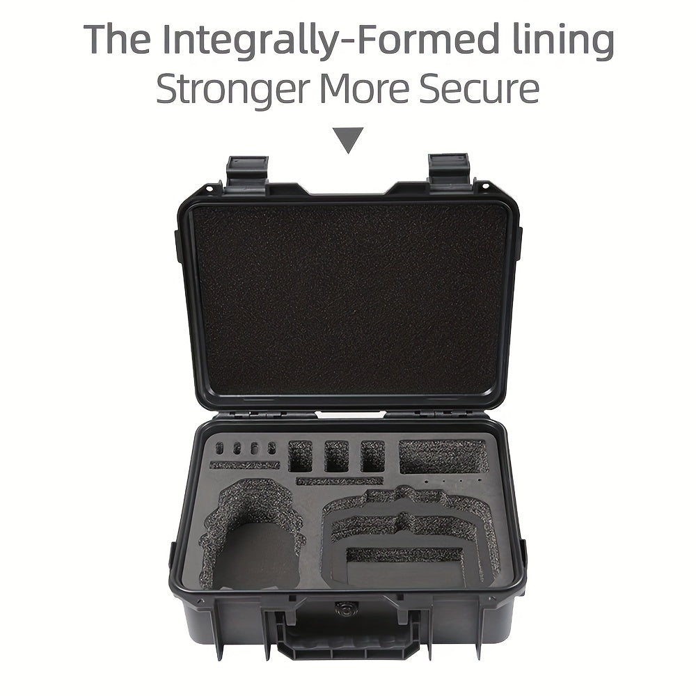 for DJI Mini 4 Pro Case - Explosion-Proof, Waterproof Hard Shell with Large Capacity for Universal Accessories, Black Portable Storage Box with Multiple Compartments and Shockproof Design, DJI Mini Case