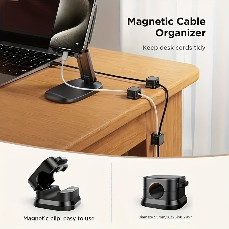 Magnetic Cable Clips Adjustable Non-slip Cable Organizer
