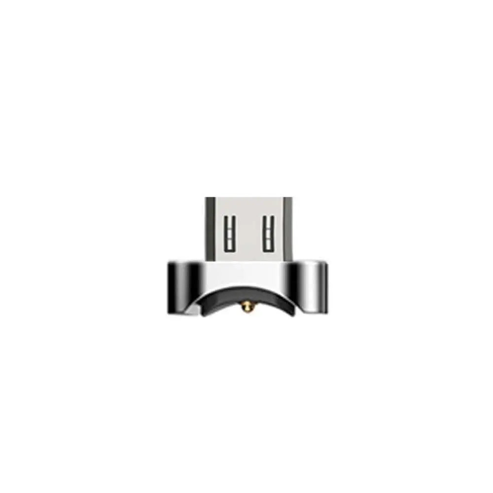 Magnetic charging cable connector with 180-degree rotation for USB-C devices.