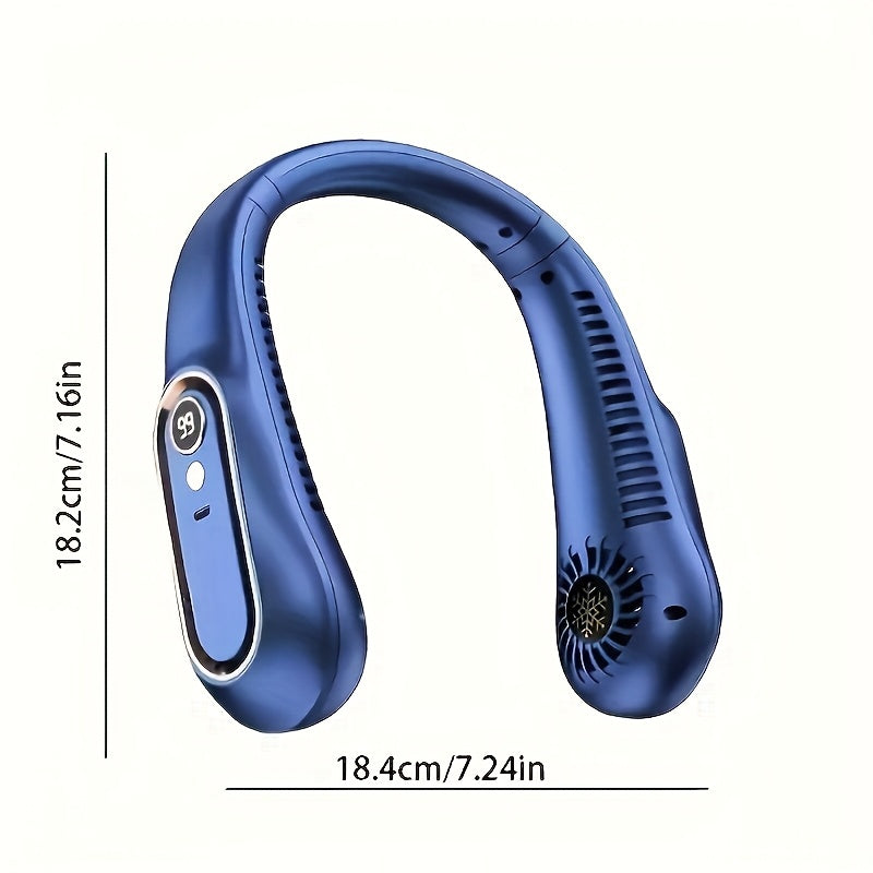 Portable Bladeless Neck Fan with USB Rechargeable Battery