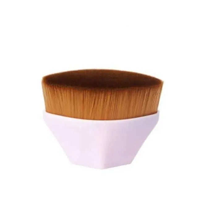 High Density Seamless Foundation Brush with soft fibers and diamond shape handle.