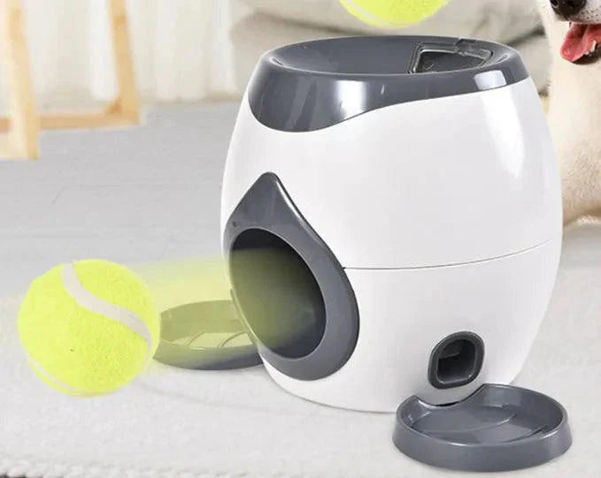 Smart Pet Feeder with automated schedule, remote control, built-in camera, customizable portions, and alerts.